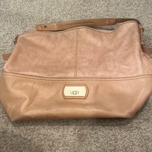 Tan leather UGG tote